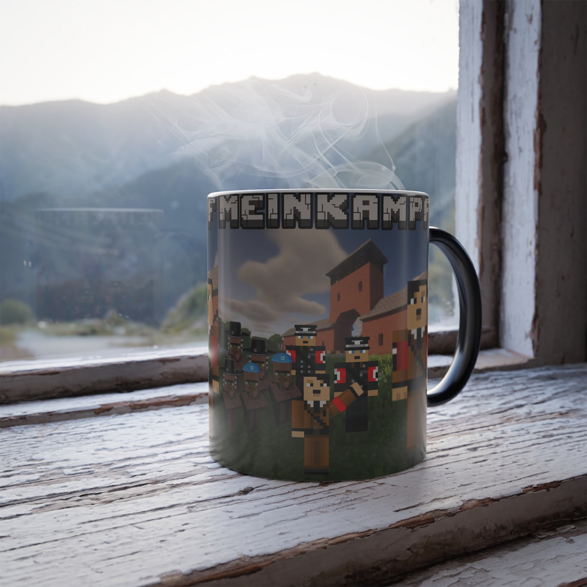 Color Morphing Mug - Minecraft Adventure Cup, Fun Gift for Gamers, Unique Kitchenware, Holiday Present, Collectible Mug