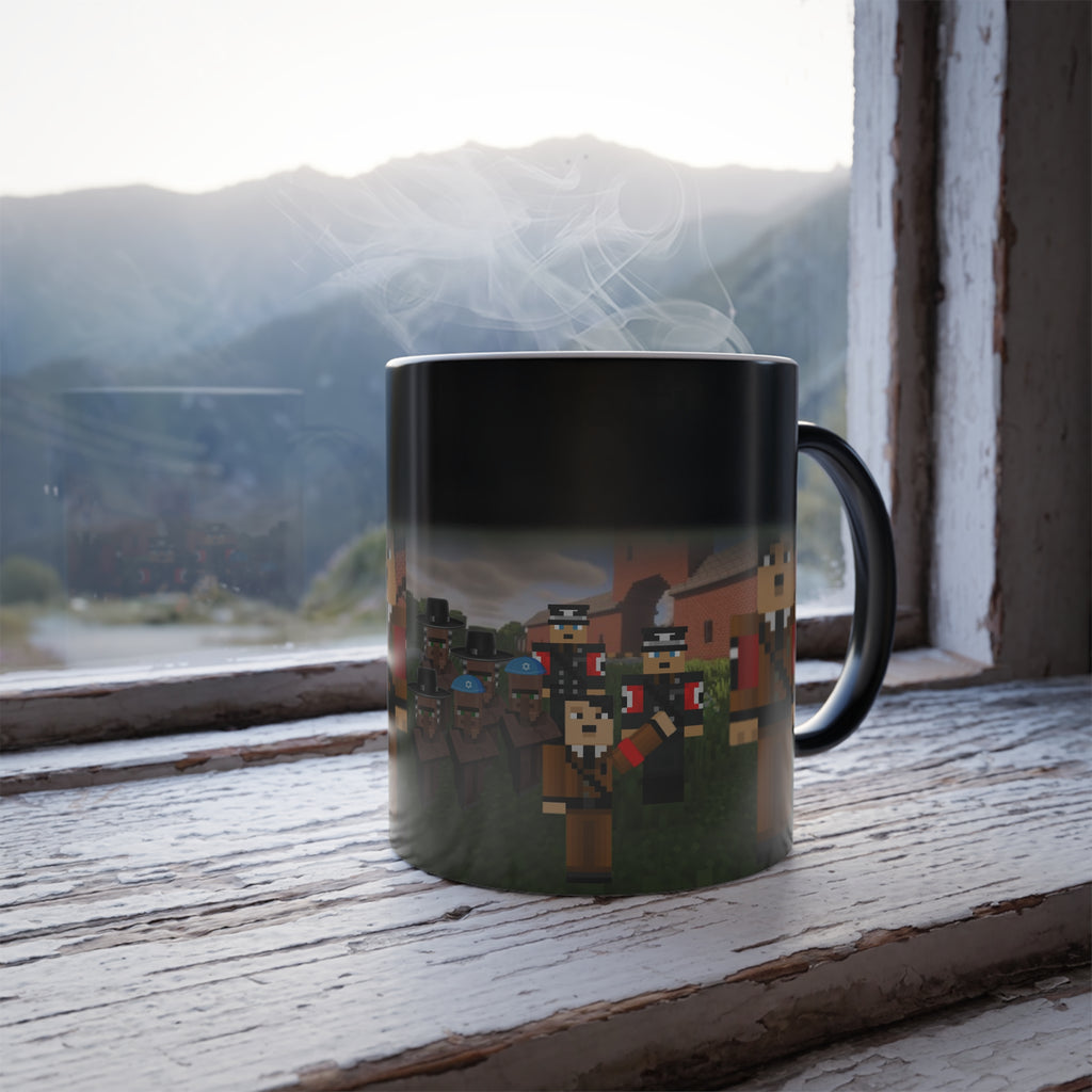Color Morphing Mug - Minecraft Adventure Cup, Fun Gift for Gamers, Unique Kitchenware, Holiday Present, Collectible Mug